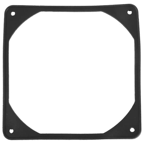 10 stk 140 mm vibrasjonsdempende silikonviftepakninger, støyreduserende puter for PC-datavifter Black 12cm x 12cm