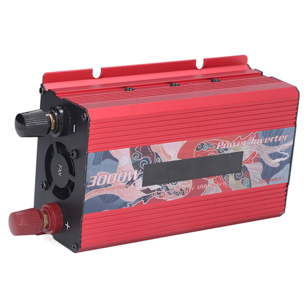 Pure Sine Wave Inverter DC 12V till AC 110V Multifunctional Power Battery Converter for Electric ApplianceRed