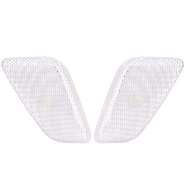 2 stk. Frontlysmarkørhus Hvit Erstatning for Jeep Wrangler 1997‑2006
