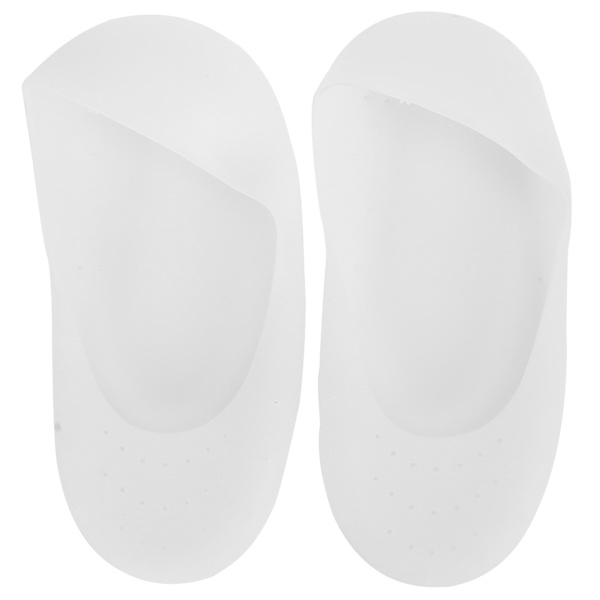Silikongel fuktgivande strumpor Antisprickbildning Andas halkfri fotvårdsskydd (Vit L för 20,5 x 10 cm 8,1 x 3,9 tum)
