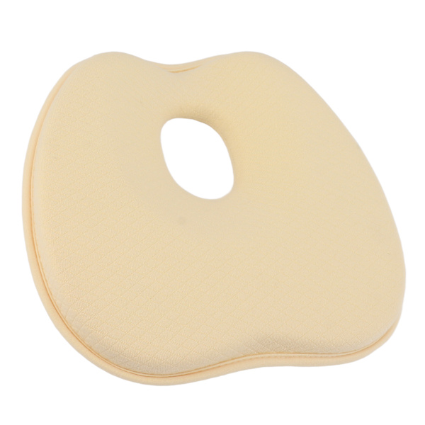 Baby Head Shaping Kudde Korrigering Flat Head Spänst Memory Foam Nyfödd sovkudde för barnvagnar Sängar Gul
