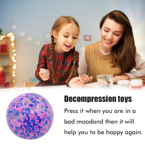 Barn Dekompresjons Klemkule Leke Transparent Vannperler Ball Sensorisk Klemkule-leker
