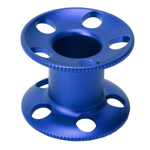 Aluminiumlegering dykkefingerspole Retningslinje for fridykking Snorkling Undervannsutstyr blå