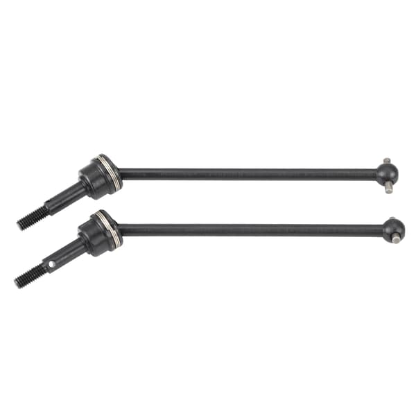 2 stk. Metal Forreste Bageste Universal Drivaksel til HIMOTO E10MTL E10MT E10BP 1/10 RC Bil (Sort)