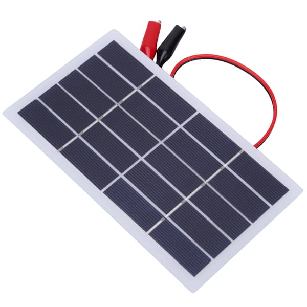 2W 5V Polykrystallinsk Silicium DIY Solpanel Letvægts med Klips 173x99x2MM (2W 5V Klips)