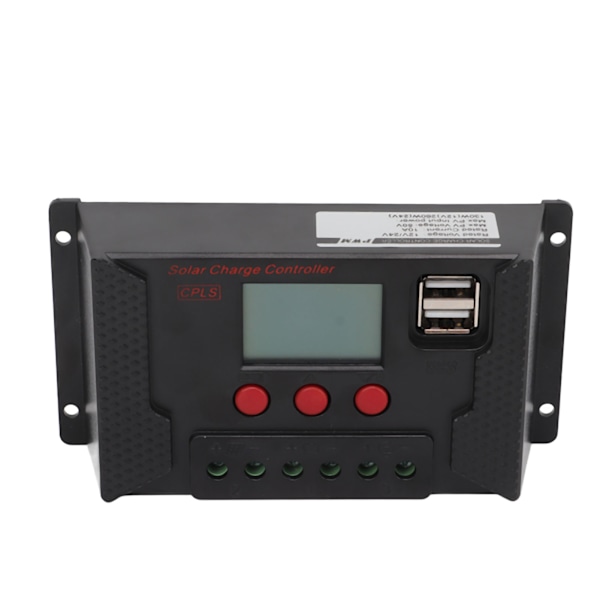 LCD PWM Solcellsladdningsregulator 12V 24V Automatisk Identifiering Solcellsladdningsregulator