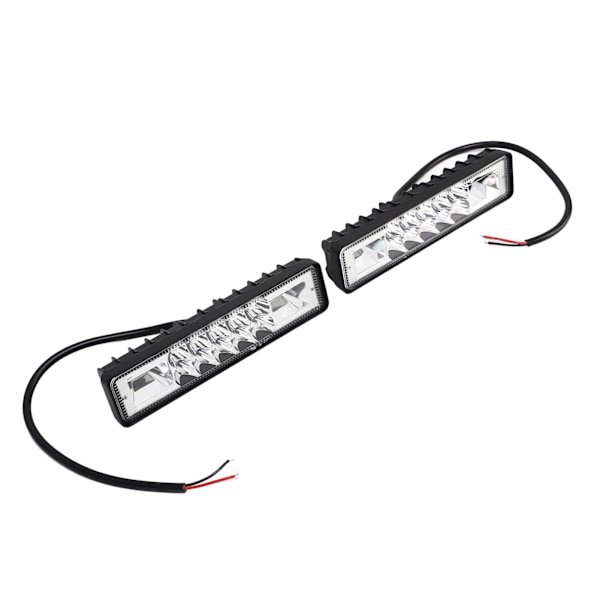 2 stk LED arbeidslys 12‑85V 48W IP67 Vanntett 6000K Fargetemperatur for Off Road Truck Traktor Båt