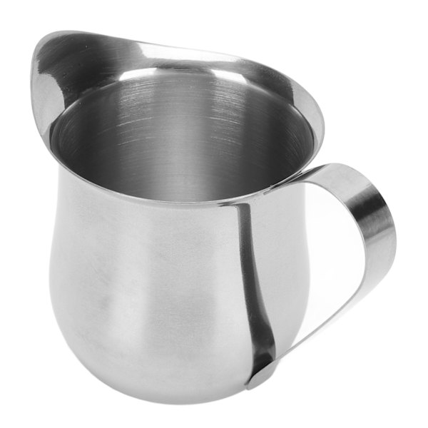 Melkeskummende kanne Rustfritt stål Ergonomisk melkeskummingkopp Kanner Dampkanne for kaffe 5 oz