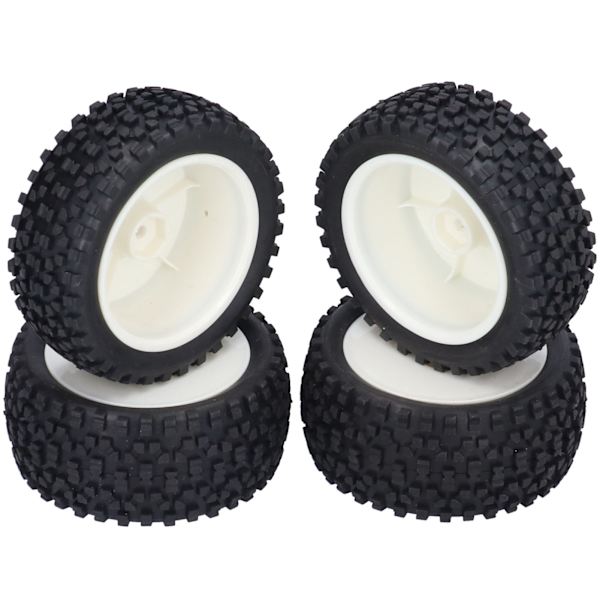 4st fjärrkontroll hjulnav däck gummidäck ersättning för 1/10 RC racerbil