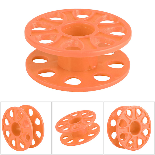 Durable Plastic Diving Compact Finger Spool Reel Diver Underwater Accessory Orange