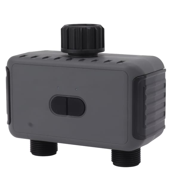Smart vanningstimer 2 uttak WiFi sprinklerslangtimer med APP-kontroll Timing Vanningsmodus Slangvanningstimer 100‑240V EU-kontakt