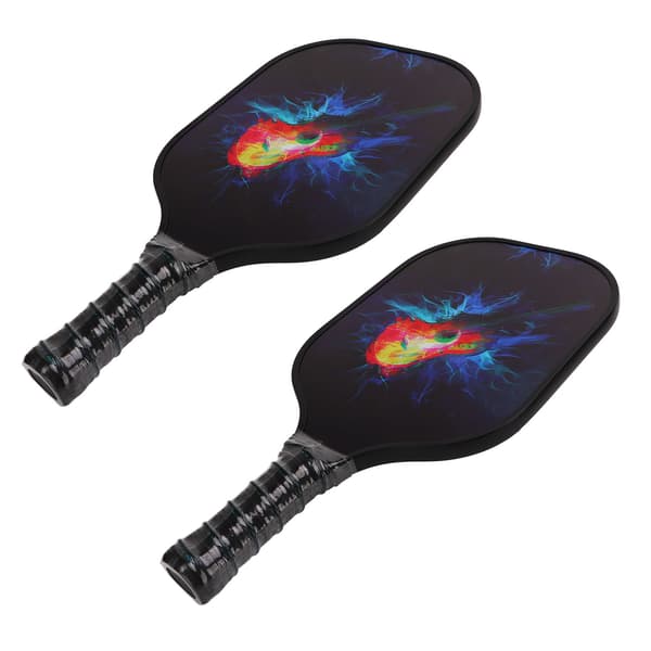 Pickleball Set 2 Racketar 4 Bollar 1 Racketväska Glasfiber PP för Utomhusträning