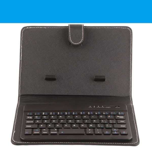 Trådløst Bluetooth-tastaturveske for iOS/Android-telefoner - Svart
