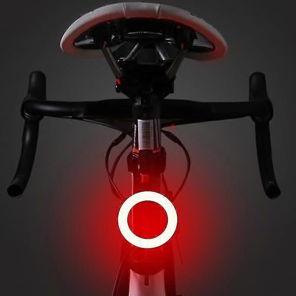 【LD】Sykkelbaklys Flere Lysmoduser Modeller USB-lading LED Sykkellykt Blits Ta Triangle