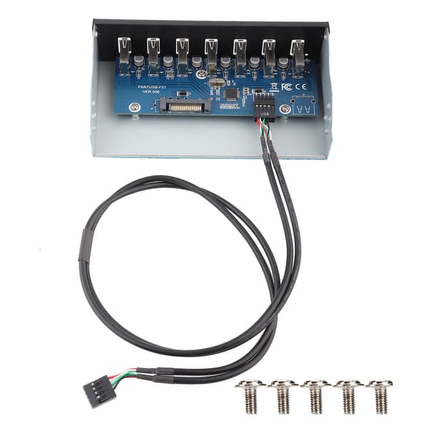 7-ports USB 2.0-hub med tabfrit dataoverførsel