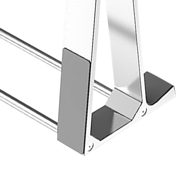 Laptopställ Ergonomisk Design Aluminiumlegering Skakfritt Mjukt Silikon Laptop Hållare för Enheter Under 17 Tum Silver One Size