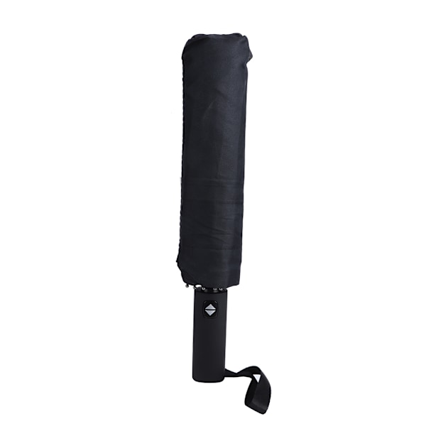 Mini Bærbar Fuldautomatisk Regnparaply Foldbar UV-beskyttelse Solparaply Sort