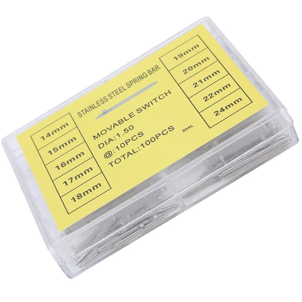 1.5mm / 0.06 inch Thickness Quick Release Spring Bars Strap Link Pins Watch Repair Tool