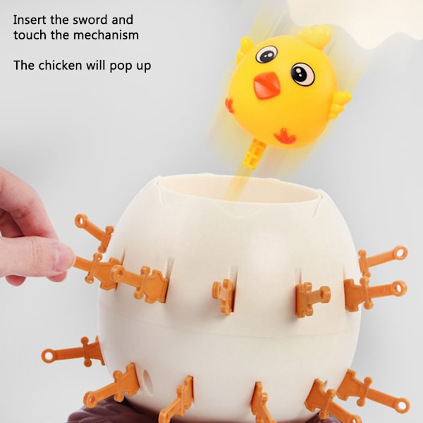 Chick Pirate Funny Barrel Bucket Tricky Spoof Lottery Game Lucky Stab Interactive Spoof Chicken Barrel Game