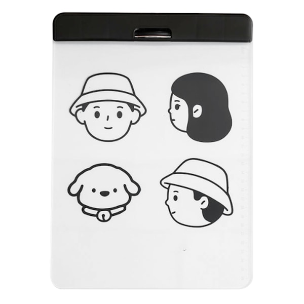 Akryl Clipboard Transparent Dokument Fil Organiser Perm Clipboard for A4 Papir Studenter Tegning Kontor Skole A