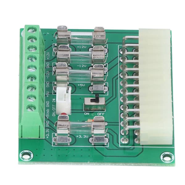 ATX Strømforsyningsadapter Modul Ledningsudbryderkort til 24PIN 20PIN Desktop Interface