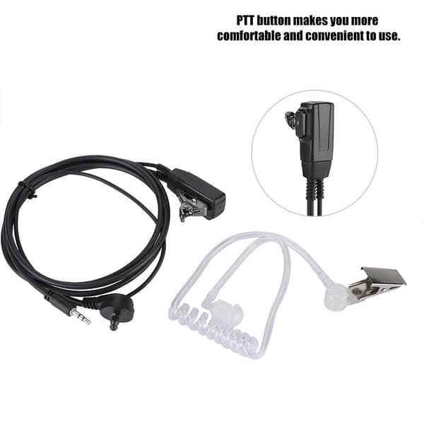 Headset med 2,5 mm PTT-knap til MT200 Walkie Talkie