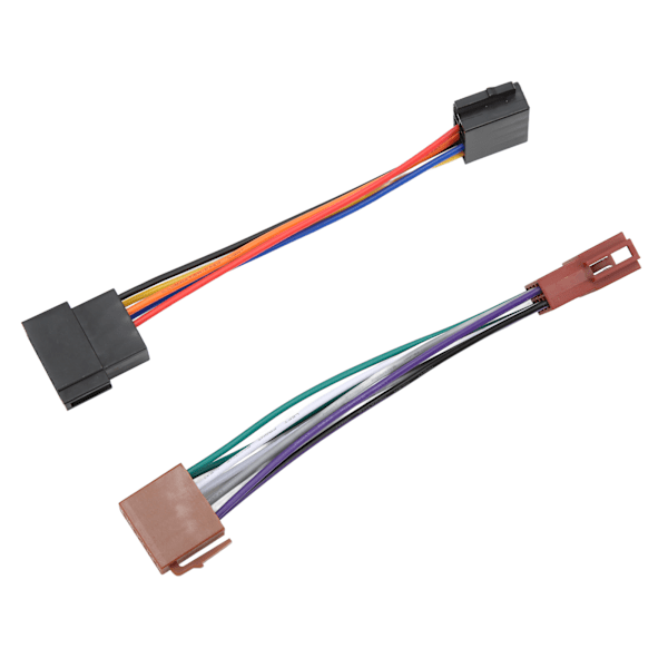 ISO Radio Wire Connector Ledningsnett Adapter Plugg Hunn til Hunn 16 Pins ISO Hunn Radiomottaker Kabel