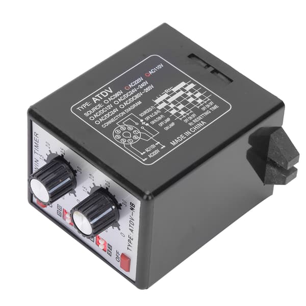 Knap Kontrol Tidsrelæ Til Fra Timer Relæ MultiSection ATDVNB AC110v 220V