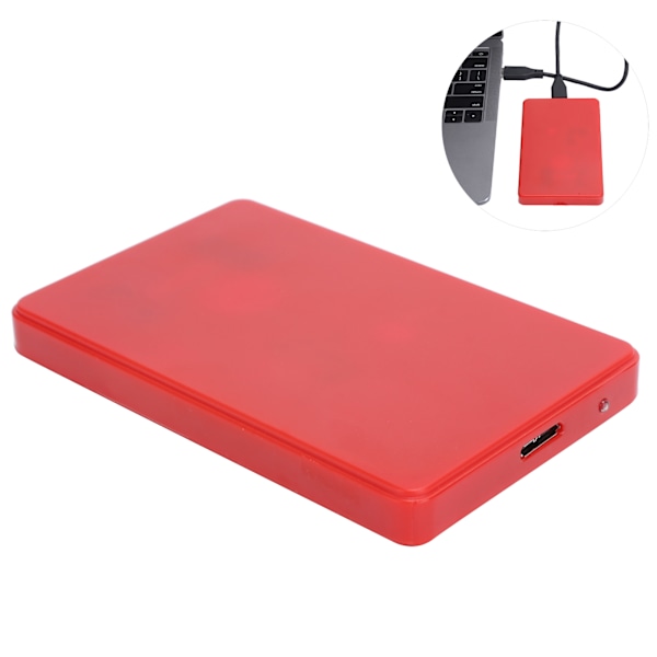 Extern hårddisk USB3.0 HDD 2.5 tum för stationär dator bärbar dator datortillbehör Röd 120GB