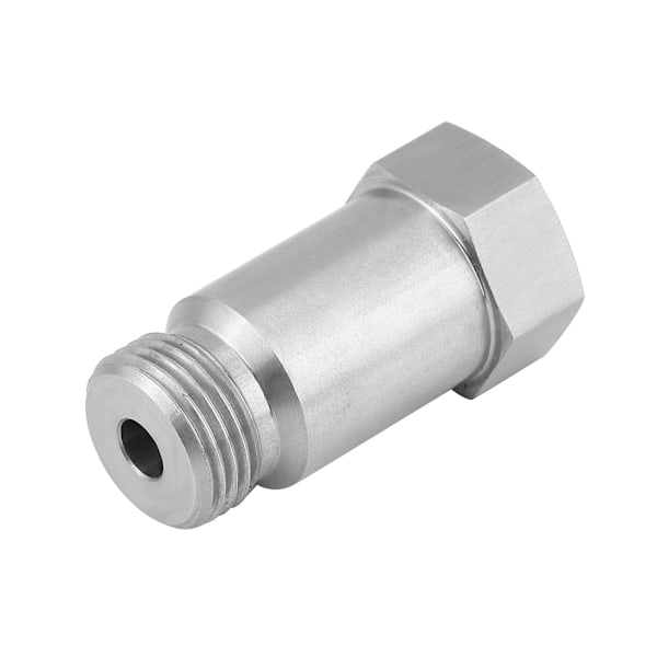 2-pack O2 rostfritt stål syresensorproppadapter förlängningsförlängare M18-1,5 x 45 mm