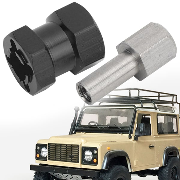 RC-laajennuspyörän kuusiokoloisen navan sovitin D90 AX10 CC01 SCX10 F350Black