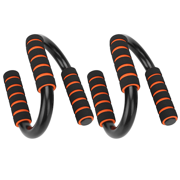 1 par/sett S-type Push Up-stativ Kroppsbygging Fitness Push-up-stenger med skum polstrede grep