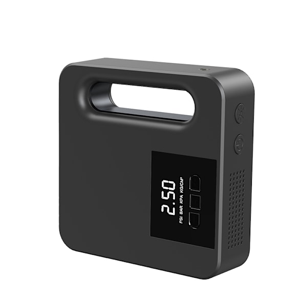 12V däckpump Luftkompressorpump Digital Display Bärbar LED-ljus Däckpump för bil Svart Digital Display