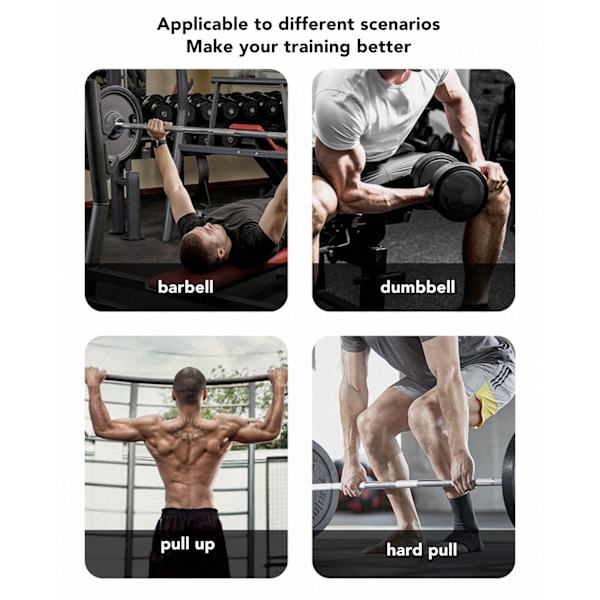 1 par handledsremmar styrkelyftsremmar med handledsstöd för tyngdlyftning Bodybuilding Styrketräning