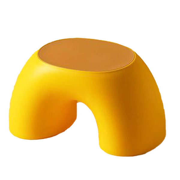 Children's Stool Plastic Children's Stool Non-slip Footstool Multifunctional Step Stool for Bathroom Yellow