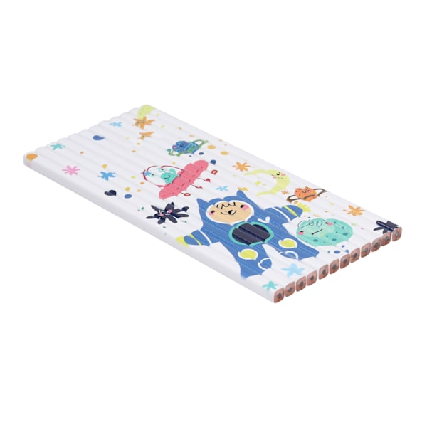 12 st Pusselpenna Jigsaw Design Bekväm att hålla Vacker Praktisk Pålitlig Student DIY Penna för Skola KontorAlien