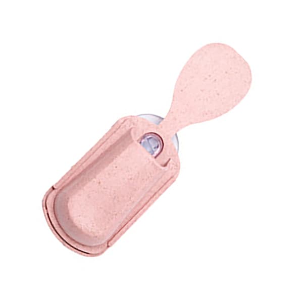 Multifunctional Kitchen Rice Scoop Storage Rack Rice Cooker Side Spoon Holder Kitchen Utensils Pink