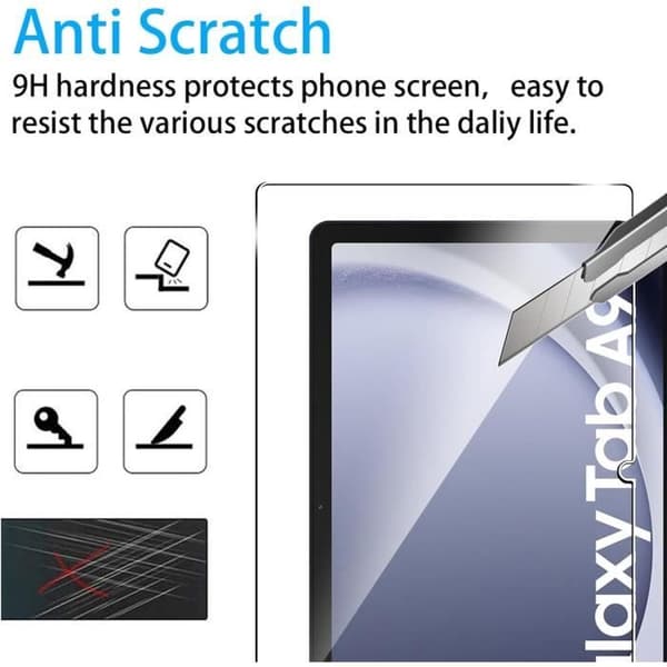 Härdat glas - Samsung - Galaxy Tab A9+ - Ultratåligt - Transparent - 9H hårdhet[LD]