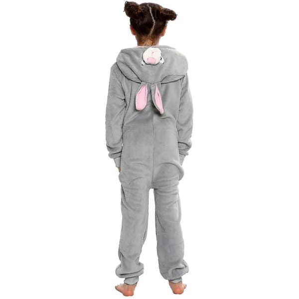 Unisex kaninfleece pyjamas sæt i ét stykke[LD] 3-4 Years