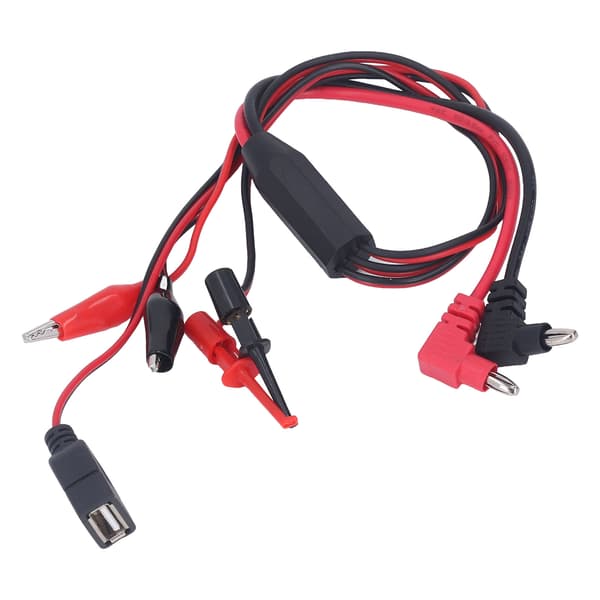 2pcs Banana Plug to Alligator Clip Test Lead Cable DC Regulated Power Supply Interface Line