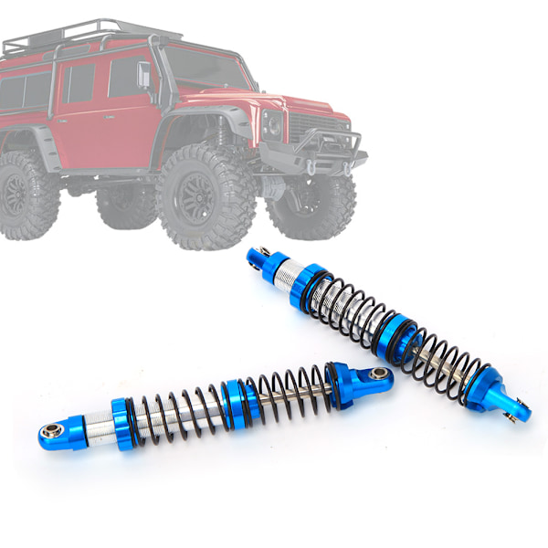 102 mm kaksinkertaiset jousiiskunvaimentimet sopivat Traxxas trx-4 RC-automallille Blue B8260SB