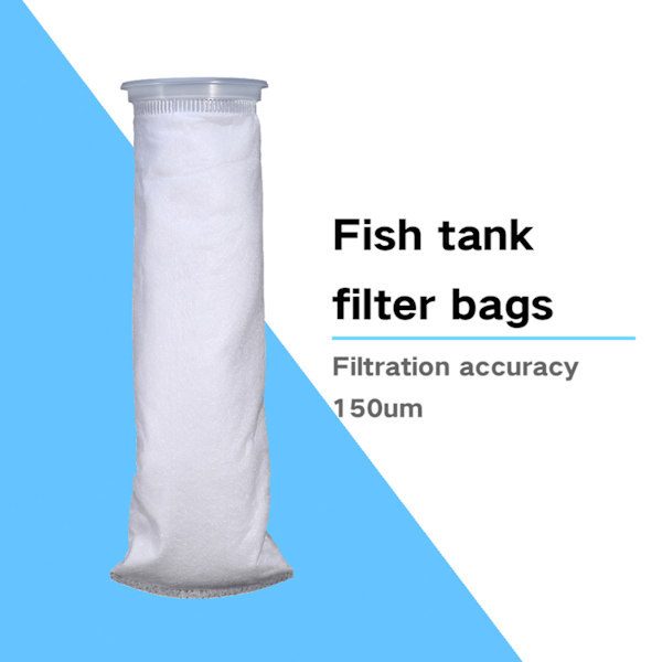 Akvariumfilternettpose Lettvekt Akvarium Ringfilter Sokker 150um