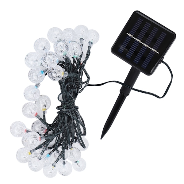 5m 30LED Chips Solar Power String Light för trädgårdslandskap Juldekoration Färgglada ljus