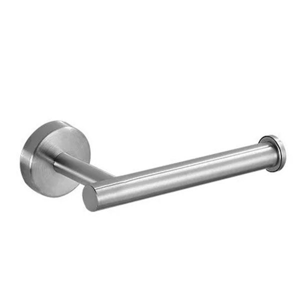 5 Pieces Bathroom Hardware Accessory Set Towel Rack Paper Holder Hook Self-Adhesive Hook Multifunction Bathroom Set Silver