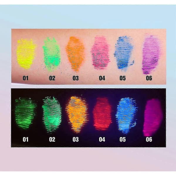 Neonripsiväri, UV Glow Blacklight -värinen ripsiväri ripsille Orange