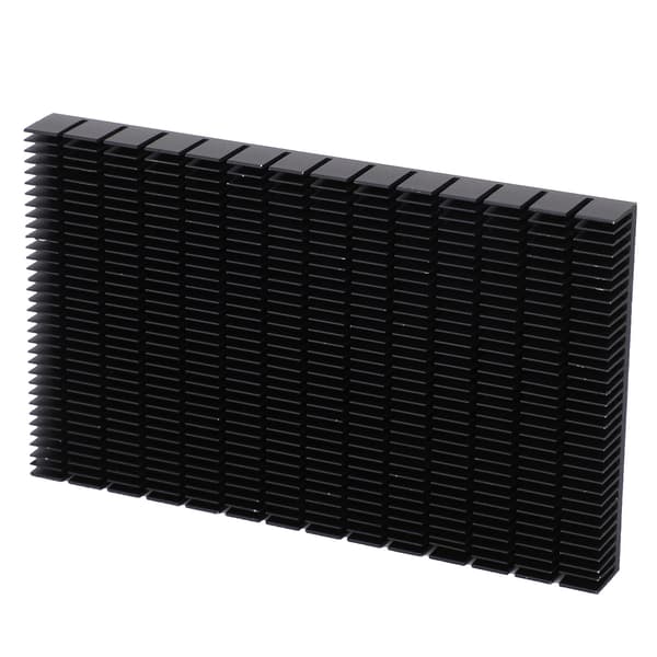 Køleplade Aluminium Sort Køler Varmeplade Radiator Køleplade Strømforsyning Kølemodul