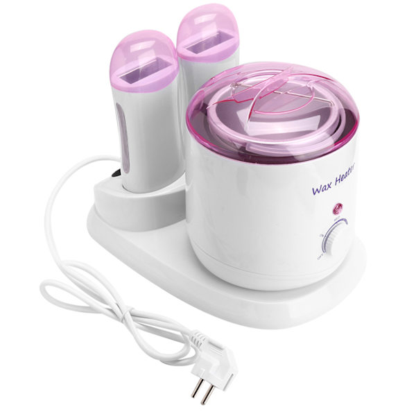3-i-1 800ml justerbar vaxvärmare Smärtfri kroppshårborttagningsmaskin EU-kontakt 220V