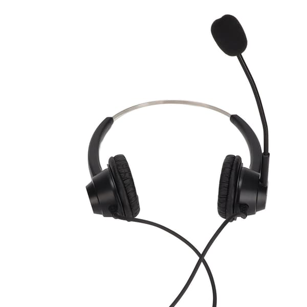 H360DPC Call Center Headset - Øretelefoner til computer med mikrofon til hjemmekontor, kundeservice