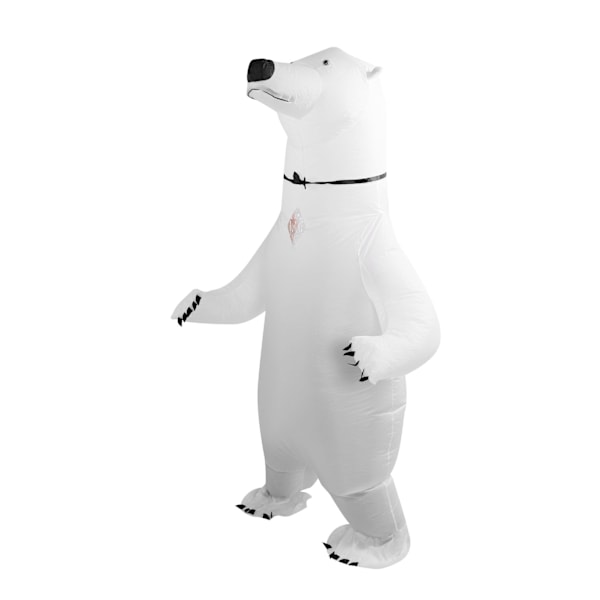 Uppblåsbar isbjörnsdräkt Förstärkta sömmar Lätt återanvändbar vattentät blåsningsdräkt för Halloween Cosplay