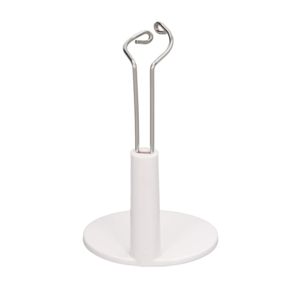 1/6 Dukkestads i plast i rustfrit stål Salon dukkestands holder til 12 tommer lang dukke hvid